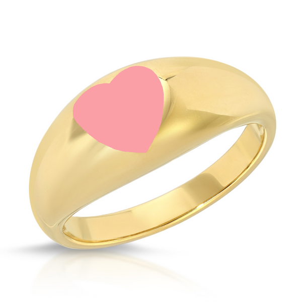 Hailey 14k Gold Heart Ring