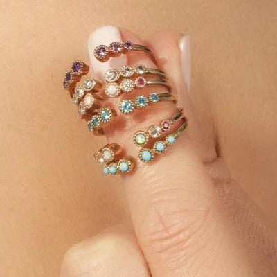 Venus 18k Beaded Ring