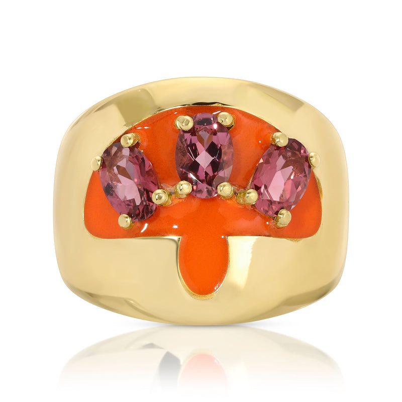 Bella Tangerine Bronze Ring