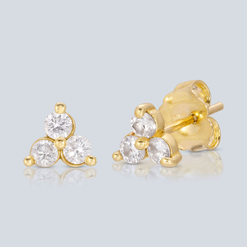 EVE STONES 14k Diamonds Studs-Eve Stones