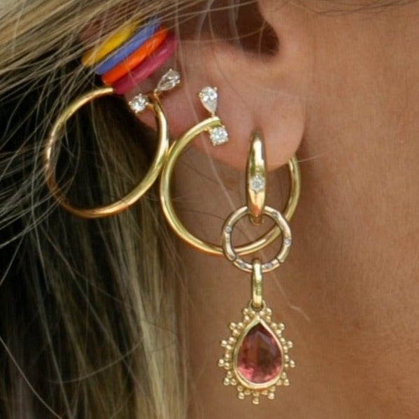 Elshane  single 14K Dangling Single Versatile Earring