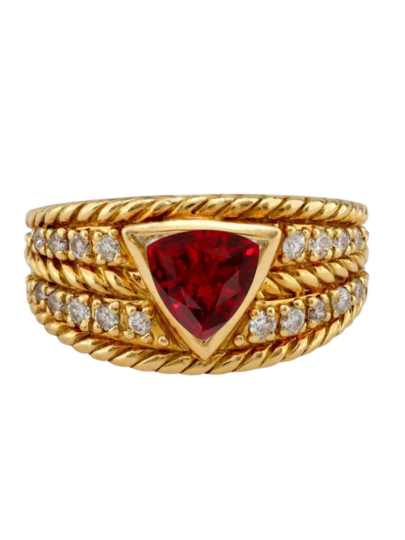 18k vintage ruby