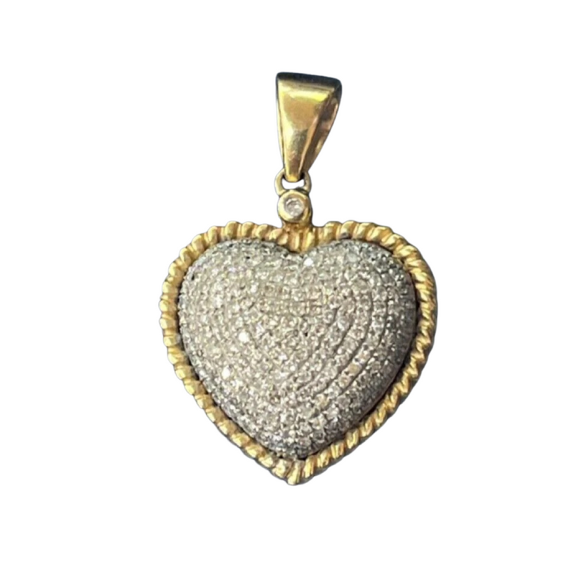 Heart Vintage 18k Pendant