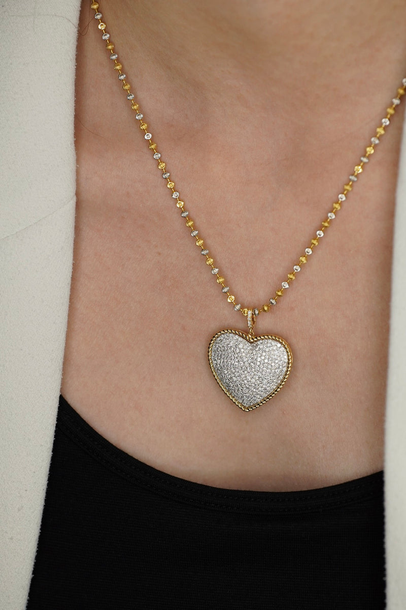 Heart Vintage 18k Pendant