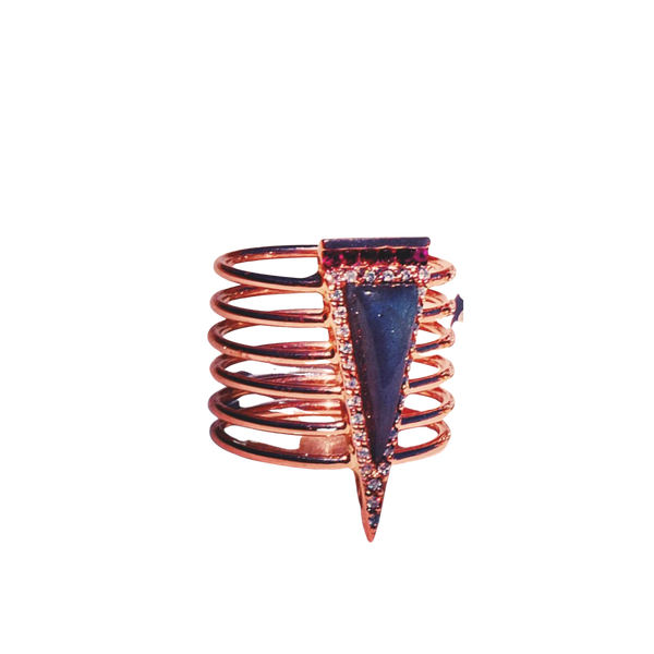 Delphine 14k Rose Gold Ring