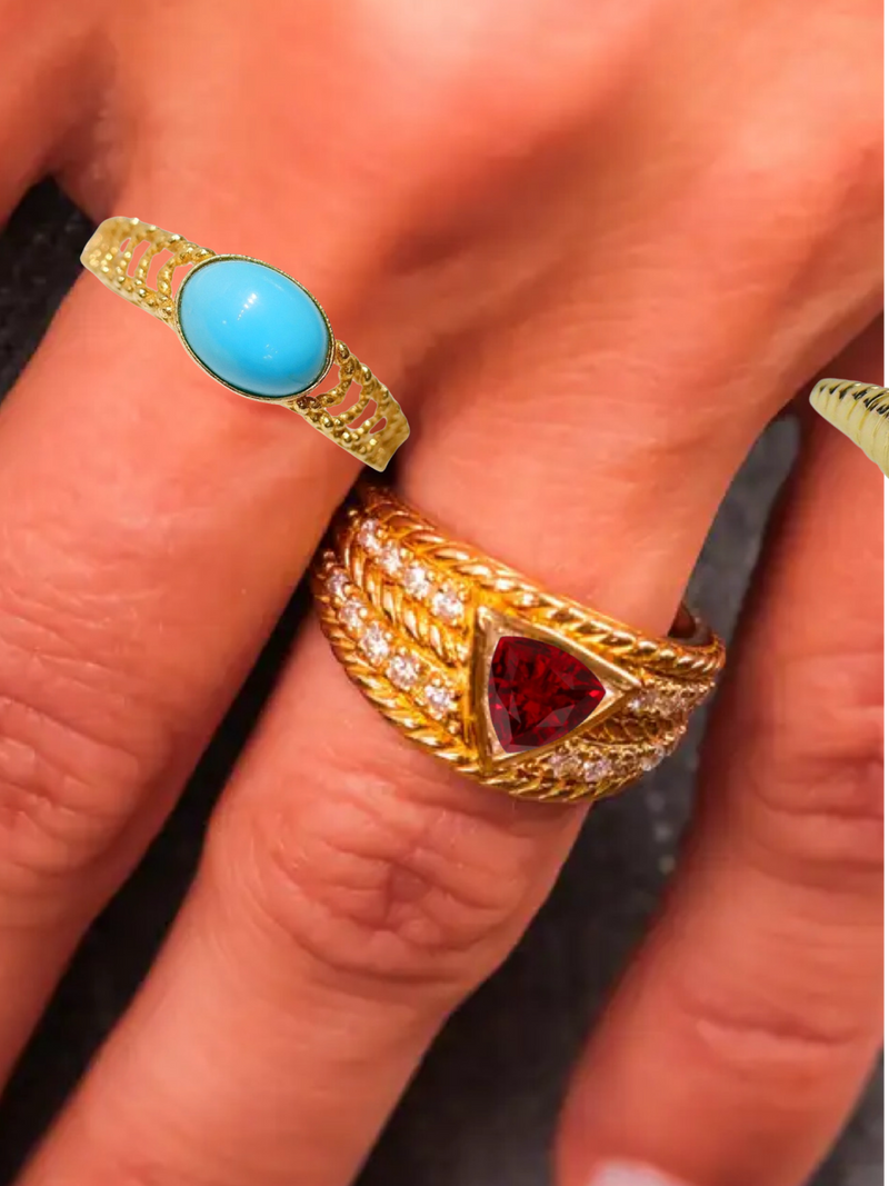 18k vintage ruby