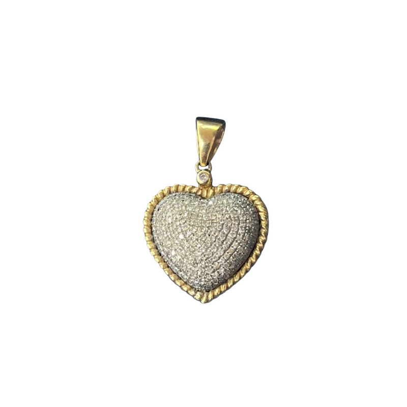 Heart Vintage 18k Pendant