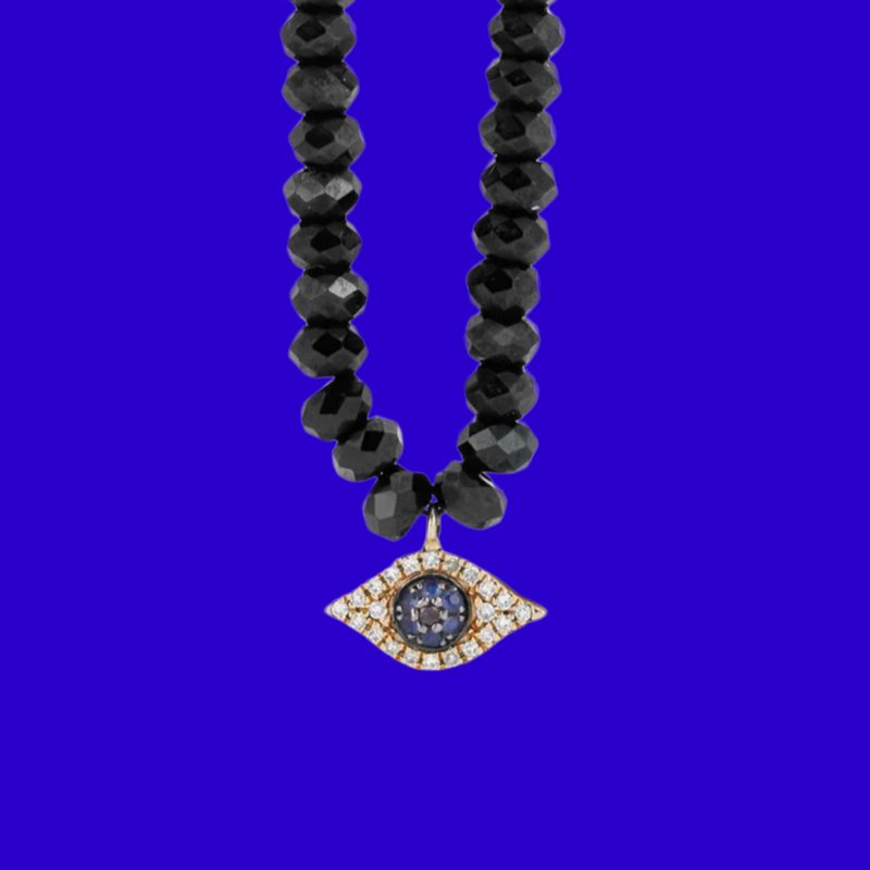 Eye 14k Black Onyx faceted beads