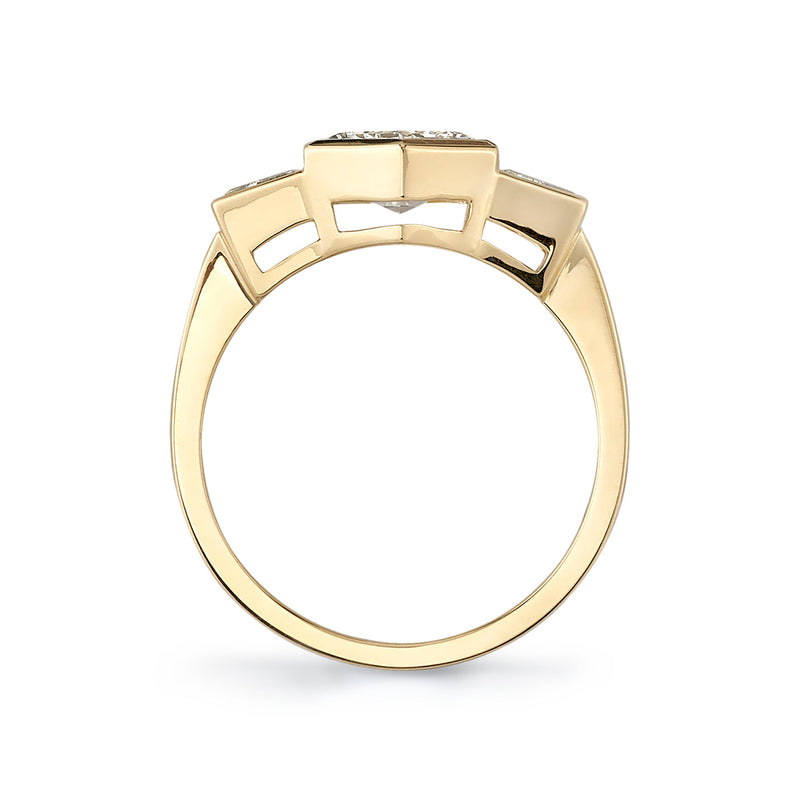 Hexagone 18k Lab Grown Ring