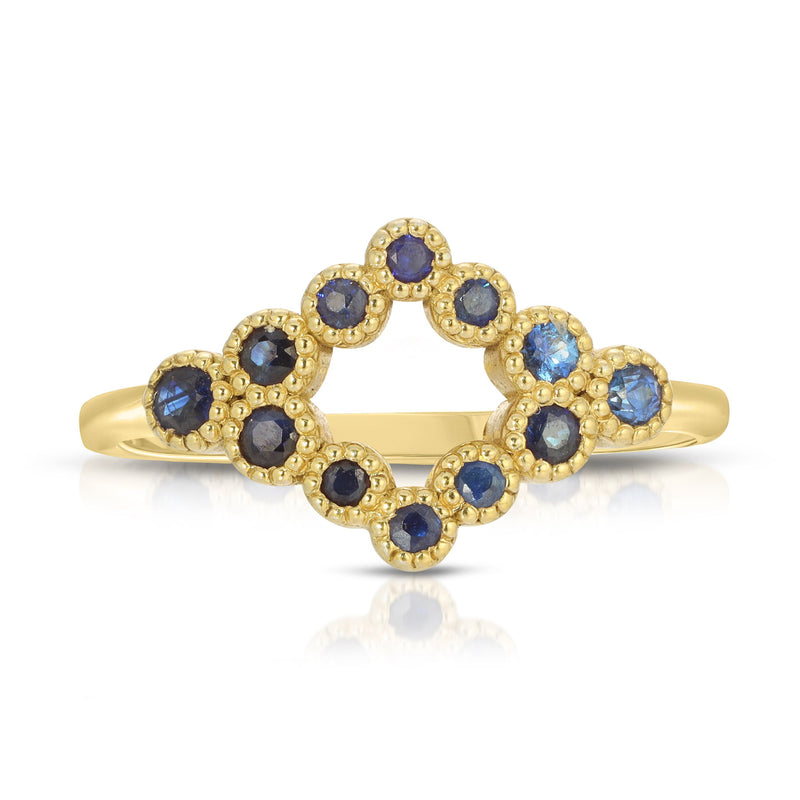 Losange 14k Sapphires Ring