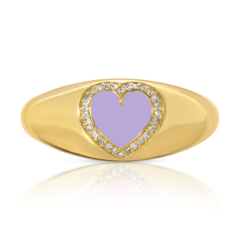 Emma 14k Heart Ring