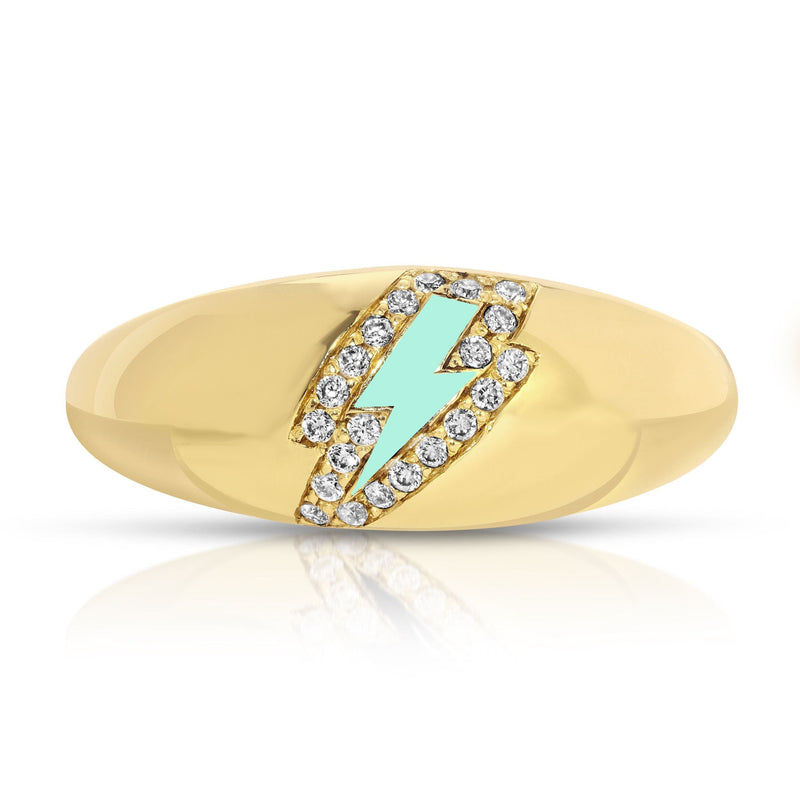 Roxy 14k Bolt Lightning Ring