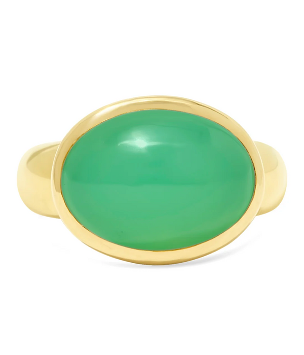 GUMDROP 14K CABOCHON GYPSY RING