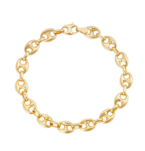 Solange Puffed Mariner 14k Chain Bracelet