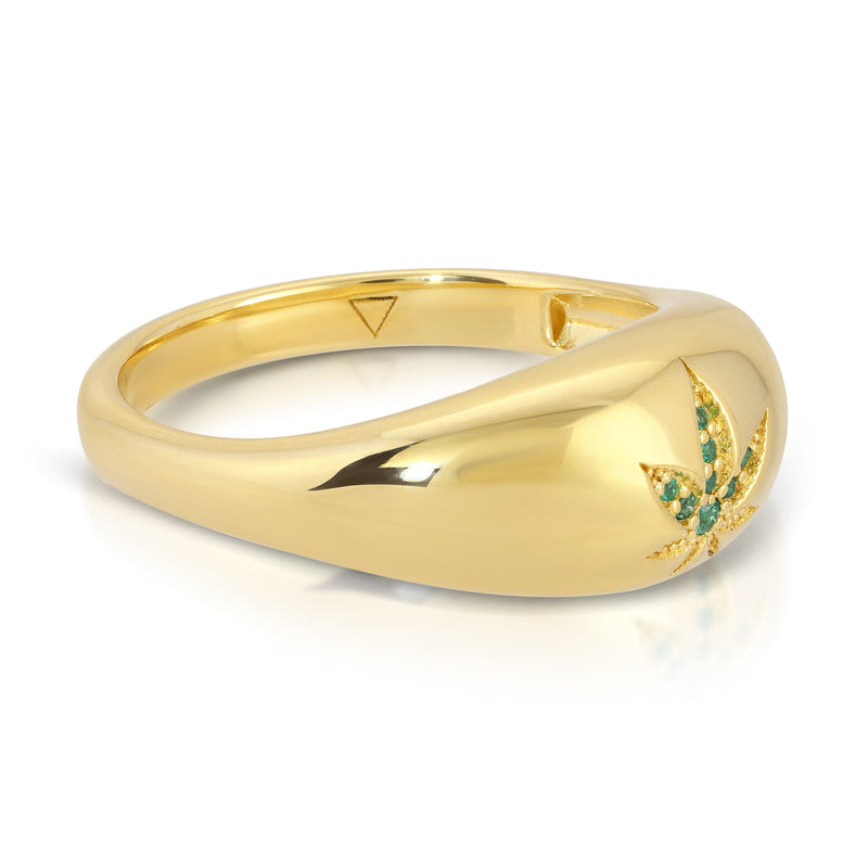 Bague Bulle Feuille EVE STONES 14K