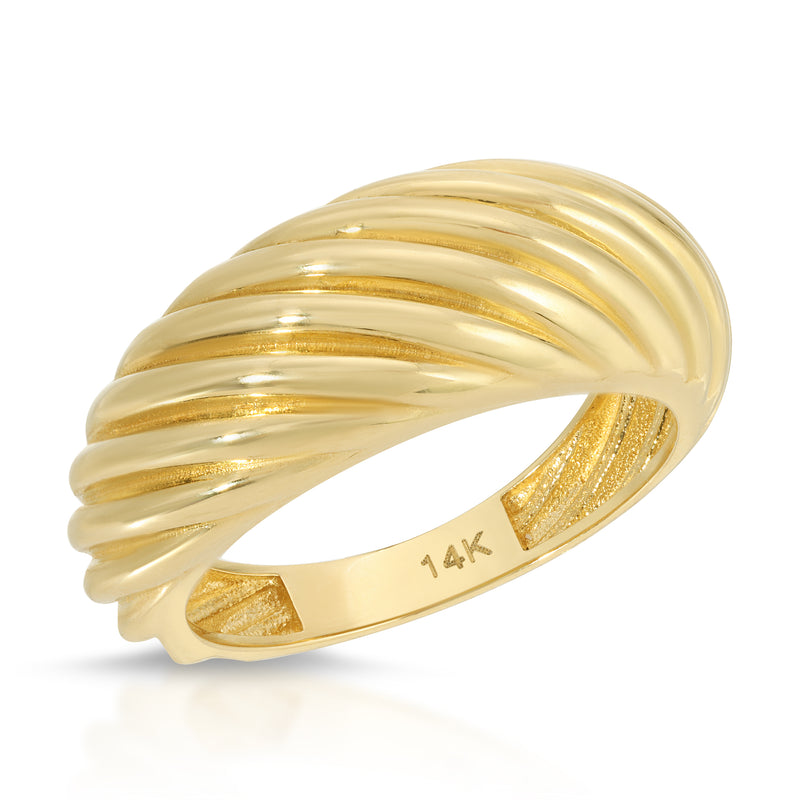 Marisa 14k Retro Twist Ring