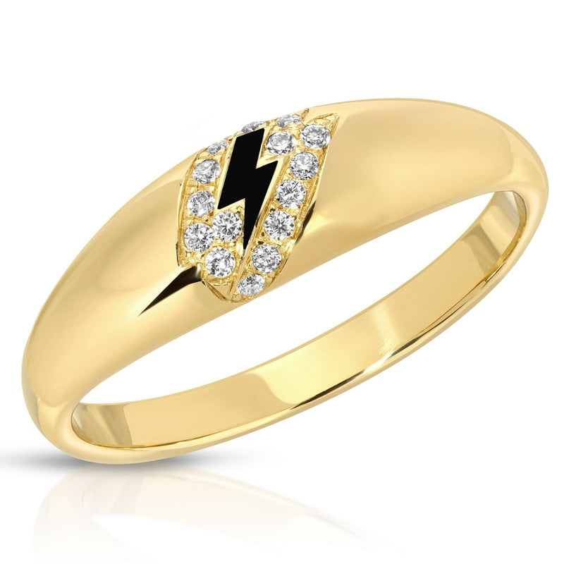 Tania 18k Lightening Bolt Ring