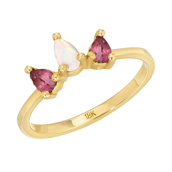 Grace 18K Opal Marquis Ring