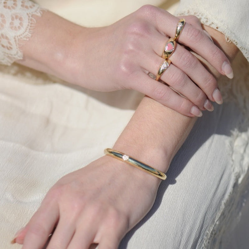 Lauren 14k Gold Cuff Bracelet