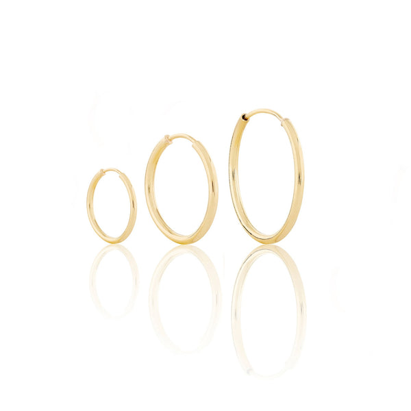 14K Three Gold Earring-EJL 