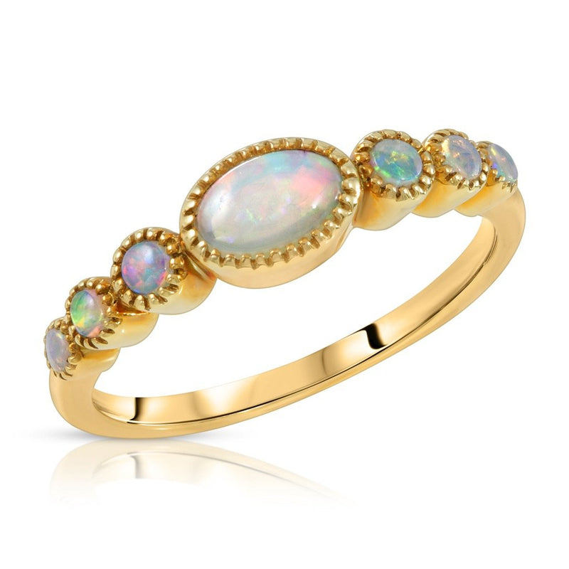 18k Amy Opals Graduated Ring