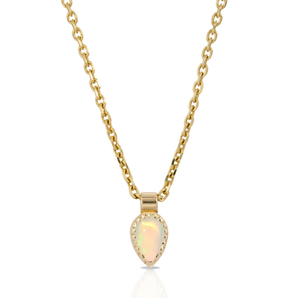 18k Irene Gold Pear Opal necklace