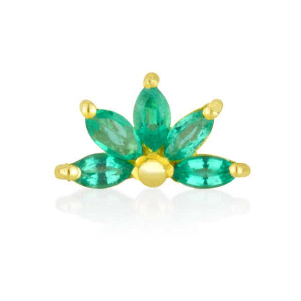 Sunrise 14k  emeralds Marquise