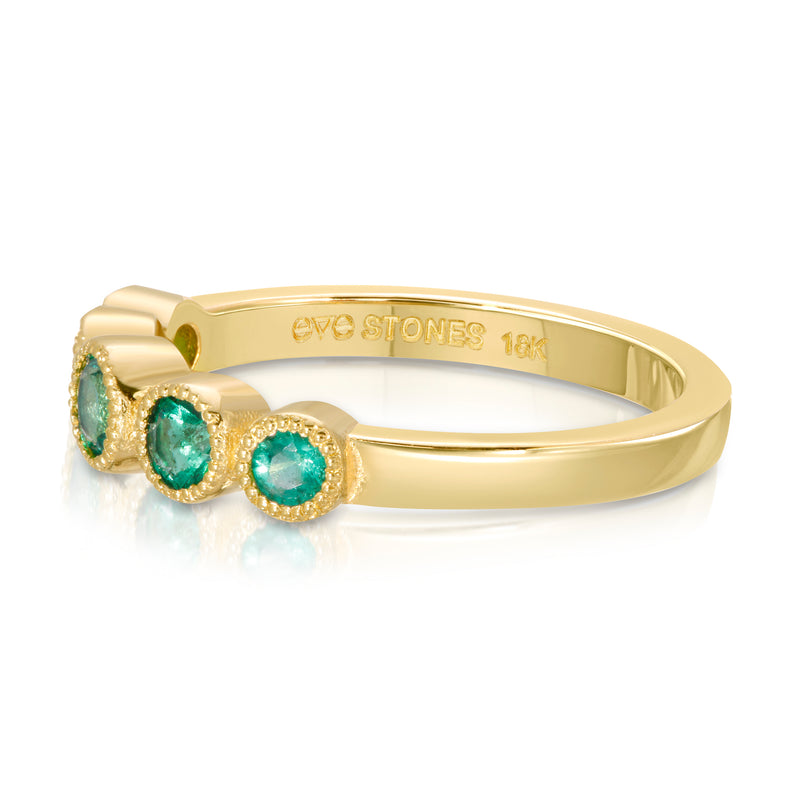 Karla 14k Emeralds Graduated Ring