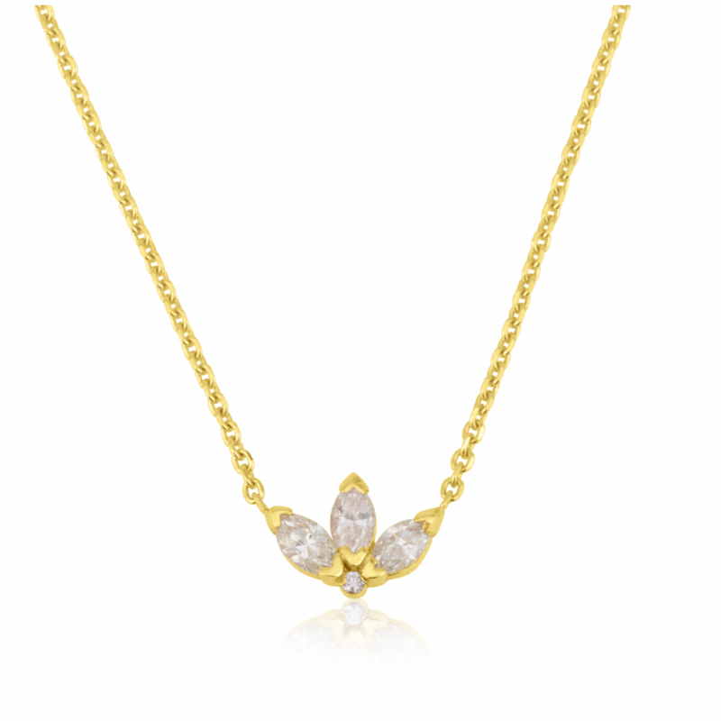 Collier Lotus 14 carats