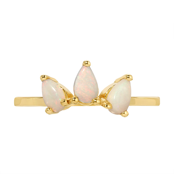 Ileana  14k Crown Opal Ring