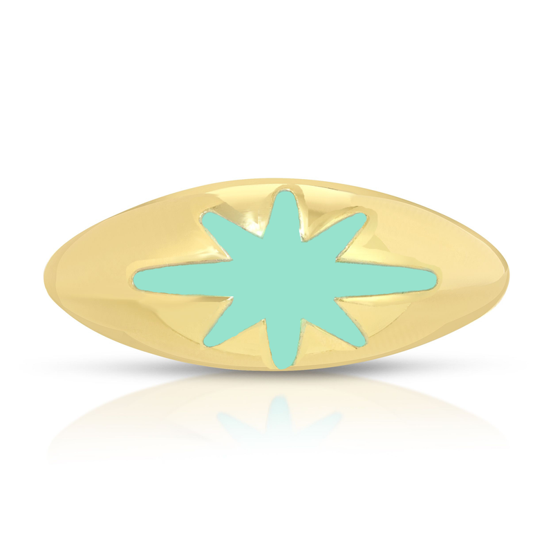 Stardust 14k Gold  Bubble Ring