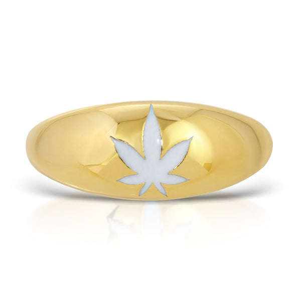 Bianca 14k Leaf Ring